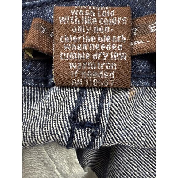 The Limited Authentic Original Jeans Boot Cut Dark Blue Denim Size 12 Mid Rise - Picture 6 of 9